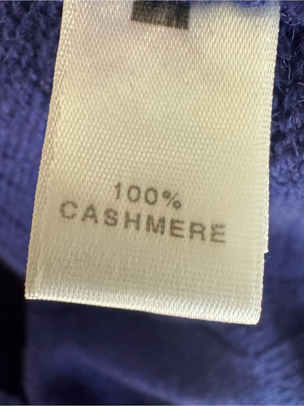 St. John 100% Cashmere Cable Knit Zip Cardigan Sweater Cobalt Blue L - Picture 9 of 13